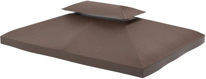 Pugsdrly vervangend dak voor tuinhuisjes 3x4m polyester koffie