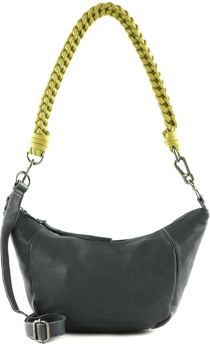 FREDsBRUDER Leren Schoudertas Nida Shoulderbag Antracite Antraciet
