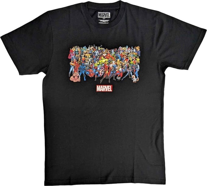 Marvel Marvel - Full Characters Heren T-shirt - S - Zwart