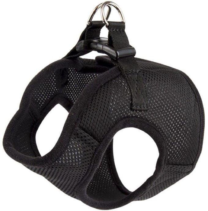 De-Tail Harnas polyester zacht S 30-32 cm Blauw