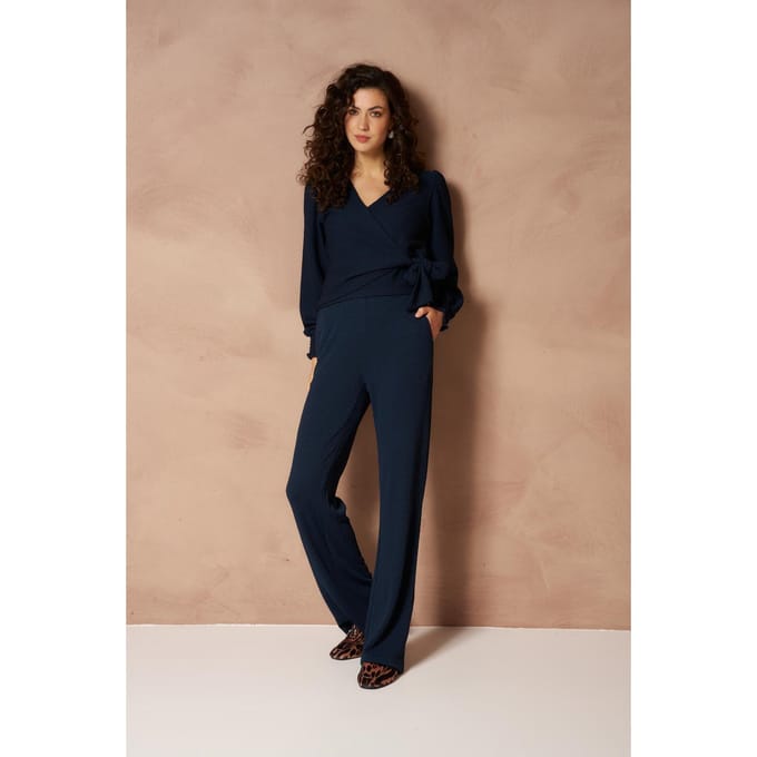 Broek Mea - Structure Relaxed | Dark Blue