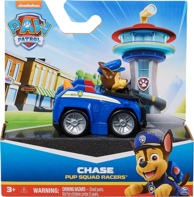Spin Master Paw Patrol Pup Squad Racers Voertuig - 6 cm, Blauw