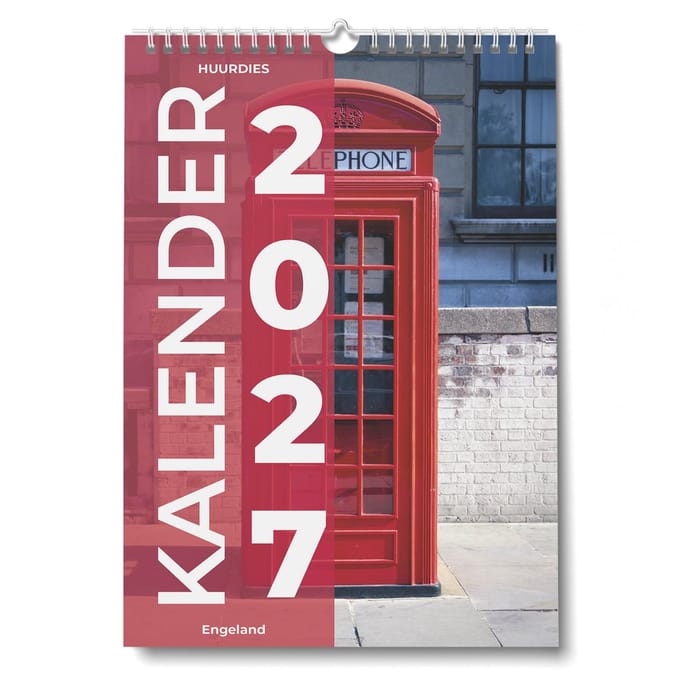 Huurdies Kalender 2027 - Engeland - 35x24cm