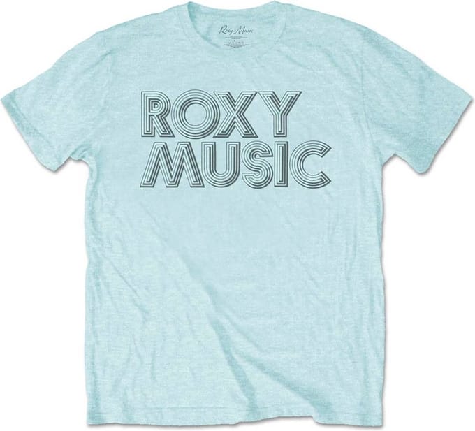 Roxy Music - Disco Logo Heren T-shirt - S - Blauw