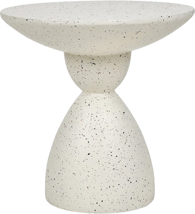 CAFFI - Bijzettafel - Gebroken wit - Lichtbeton