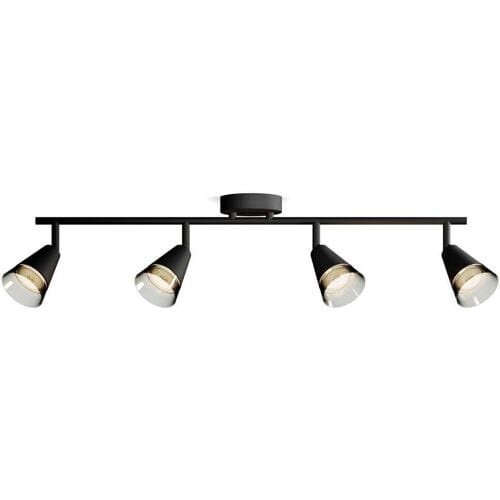 Philips Cleft Spot - Plafondspot met vier lichtpunten - Met gerookt glas - GU10 LED fitting