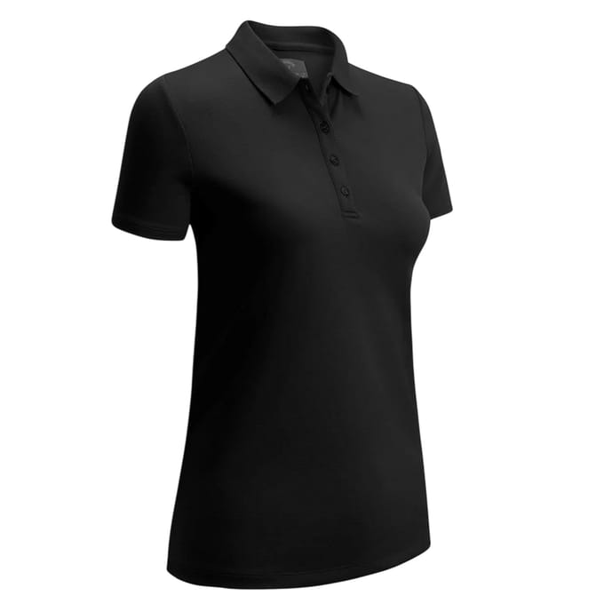 Callaway Poloshirt met korte mouwen van polyester voor dames (Kaviaar)