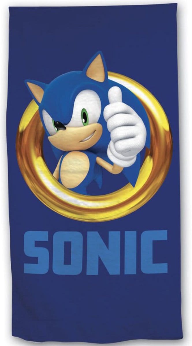 Sonic Strandlaken The Quickest Hedgehog - 70 x 140 cm - Katoen