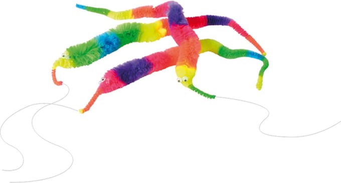 Eduplay magische worm speelgoed set - 12 stuks kleurrijk speelgoed.