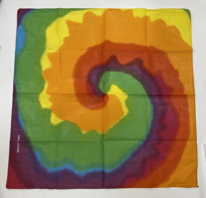 Hippie bandana/haarband - tie dye