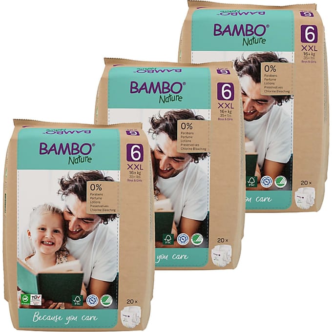 Bambo Nature Luier Maat 6 Voordeelverpakking 60 luiers