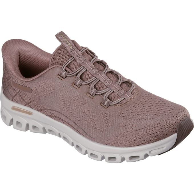 Skechers Glide-Step Elevate Amaze Textiel Damessneakers Bruin