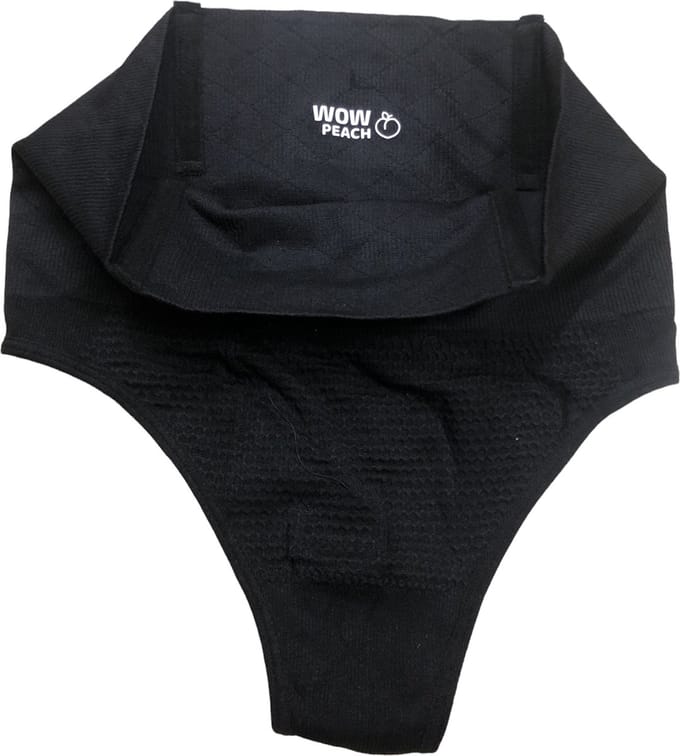 Wow Peach String Shaper Zwart Maat L | Thong Shaper | Corrigerend string |Onzichtbare string | String met hoge taille |Shape wear |High waist string |Dames |Correctie ondergoed|Naadloos string |seamless thong |Afslank