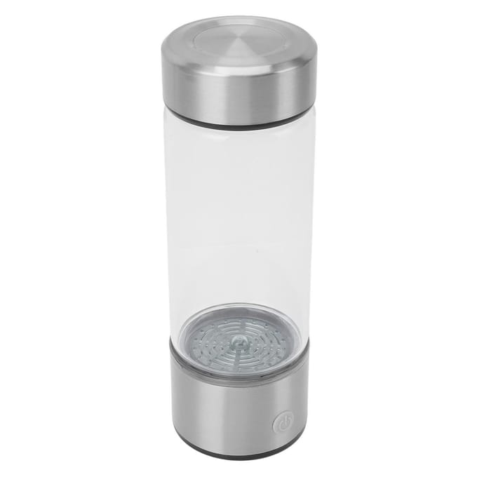 Waterstofwaterfles 1000PPB Snelle Elektrolyse 420ml Water Ionisator Anti-Aging Waterrijk Waterstofwater L white