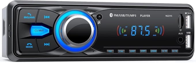 MP3 Speler Auto - Muziek Speler - Handsfree Bellen - Bluetooth 5.0 Connectie - 21 x 14 x 4.6 cm