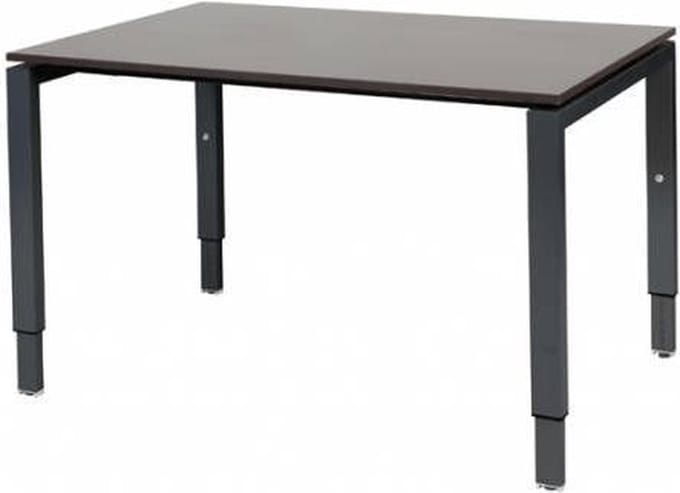 Verstelbaar Bureau - Domino 120x80 logan - zwart frame