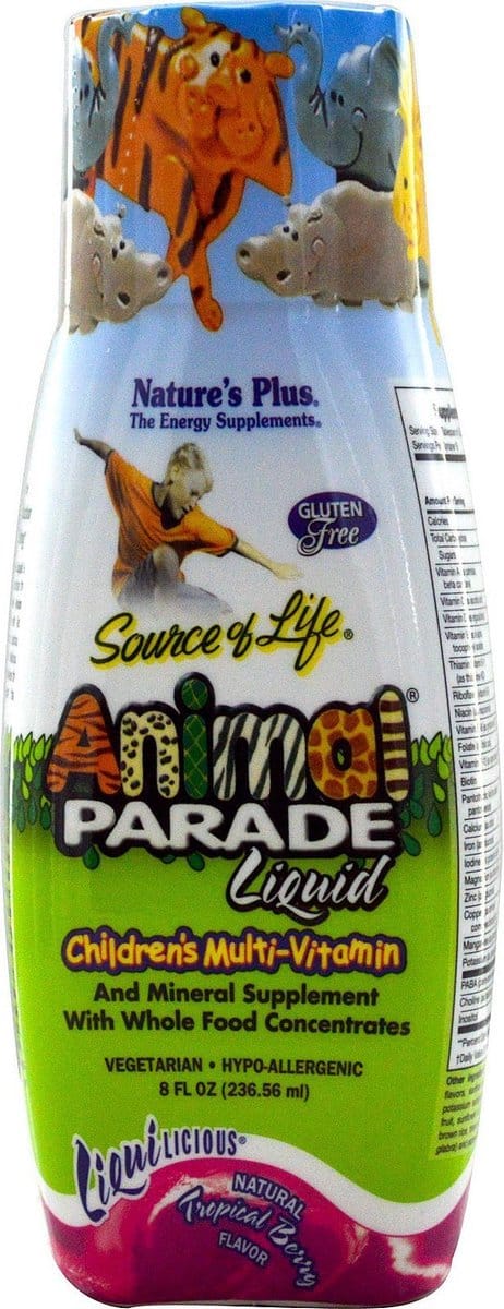 Liquid, Children's Multi-Vitamin, Natural Tropical Berry Flavor (236 ml) - Nature's Plus