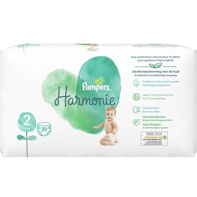 Pampers Harmonie T2 4-8kg 39 luiers