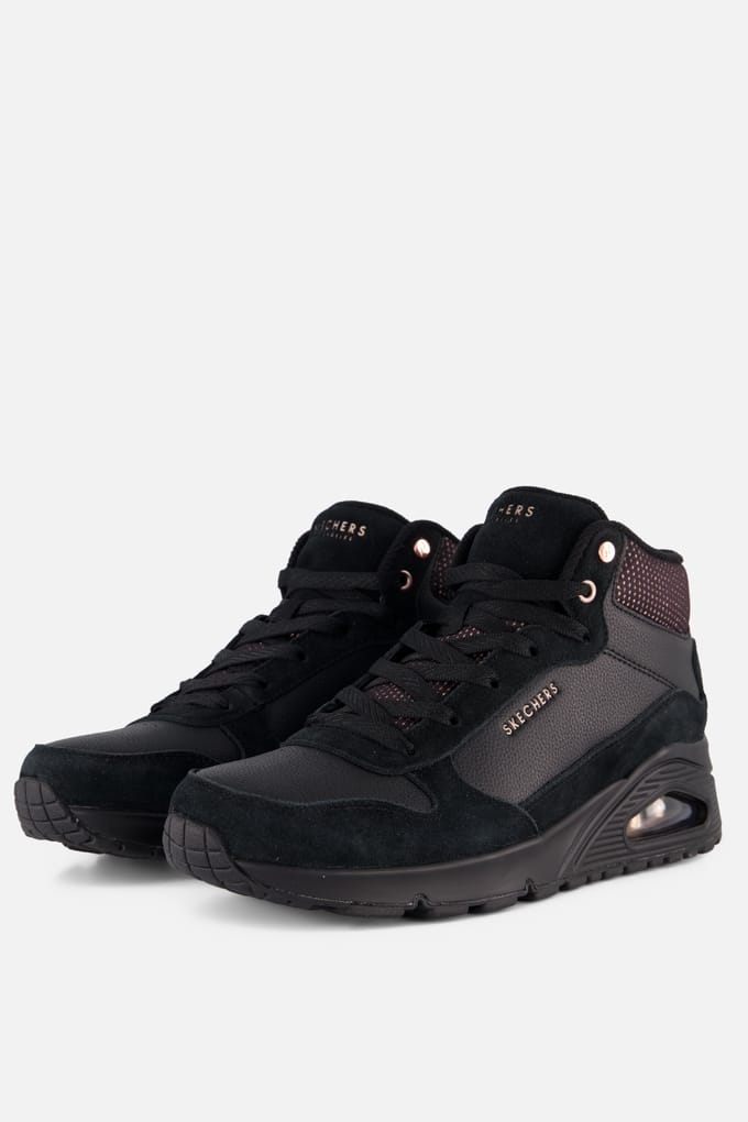 Skechers Skechers Uno Stacre Shine Veterboots zwart
