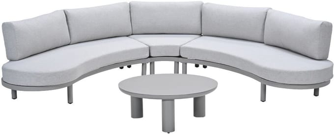 Garden Impressions Mallorca loungeset 4-delig - taupe