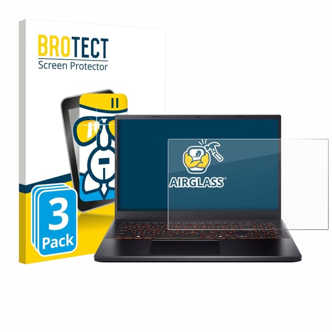 Screenprotector 3 Stuks voor Acer Nitro V 15 Beschermglas transparant