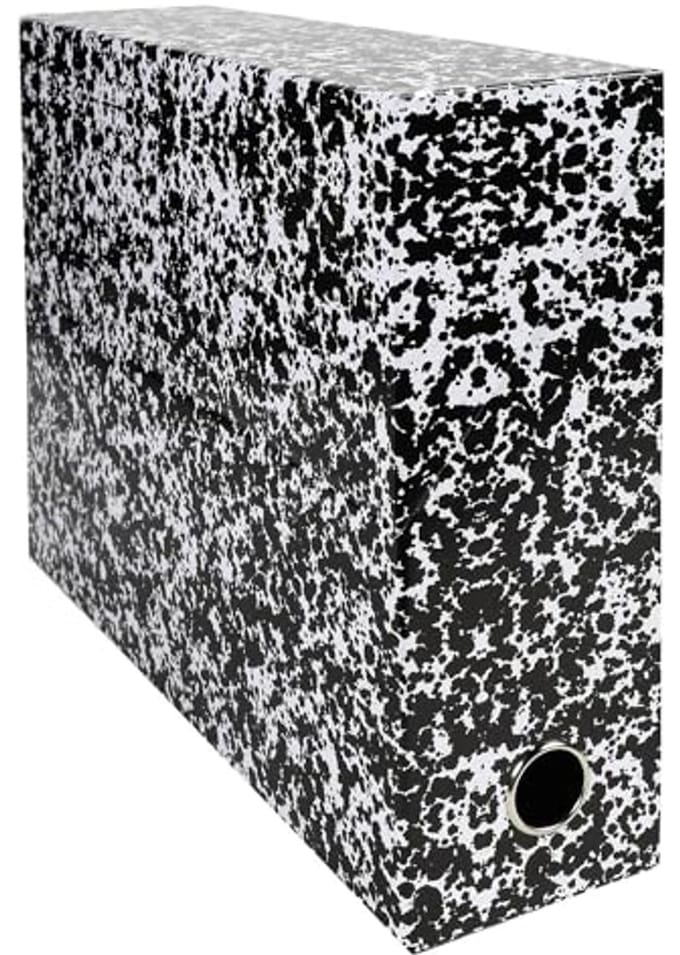 Set van 5 Annonay transportdozen met textuurpapier - A4 formaat - 90 mm rug - Diverse kleuren