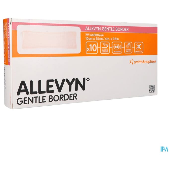 Allevyn Gentle Border 10,0x25,0cm 10