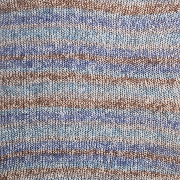 DROPS Fabel Long Print - 604 ocean view - Wol Garen