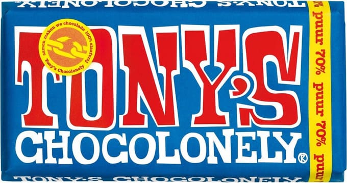 Tony's Chocolonely - Pure Chocolade Reep - 3x180 gram