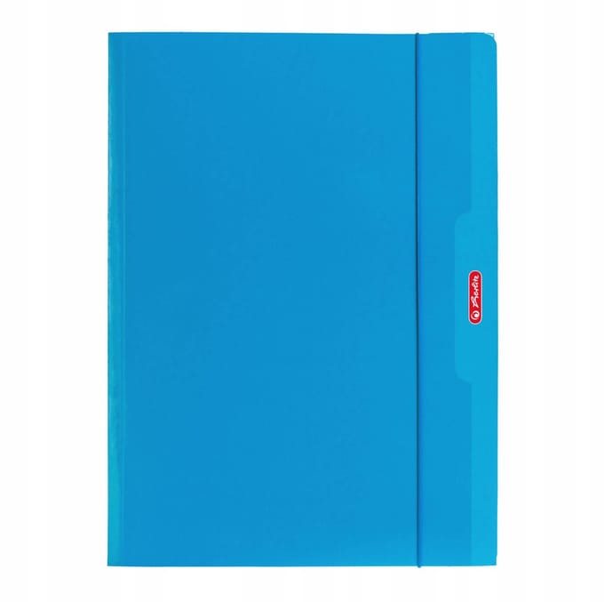 Herlitz Tek Teca Tek A4 Blauw met Elastiek - Color Blocking