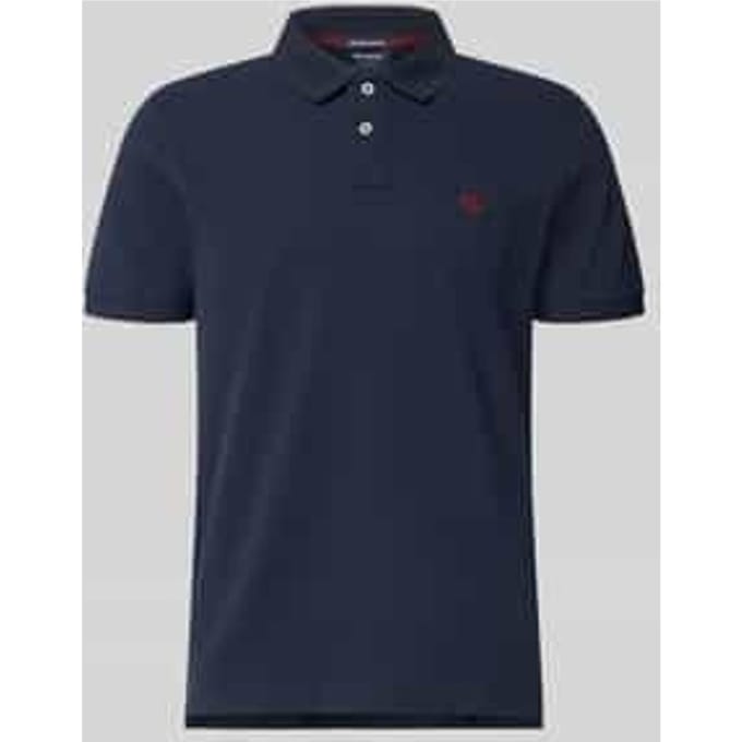 regular fit poloshirt met labelstitching