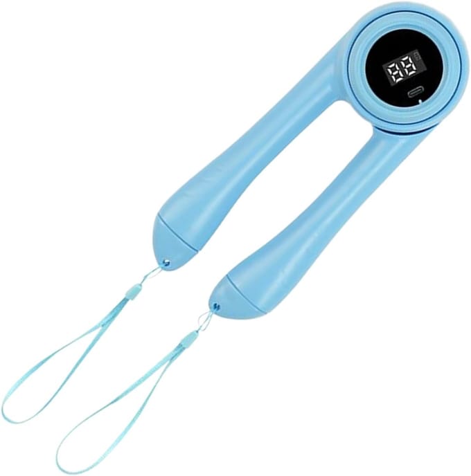 Armtrainer - Borsttrainer - Spierkrachttraining - Intelligente Tellers - 26 x 10 x 9 cm - Blauw