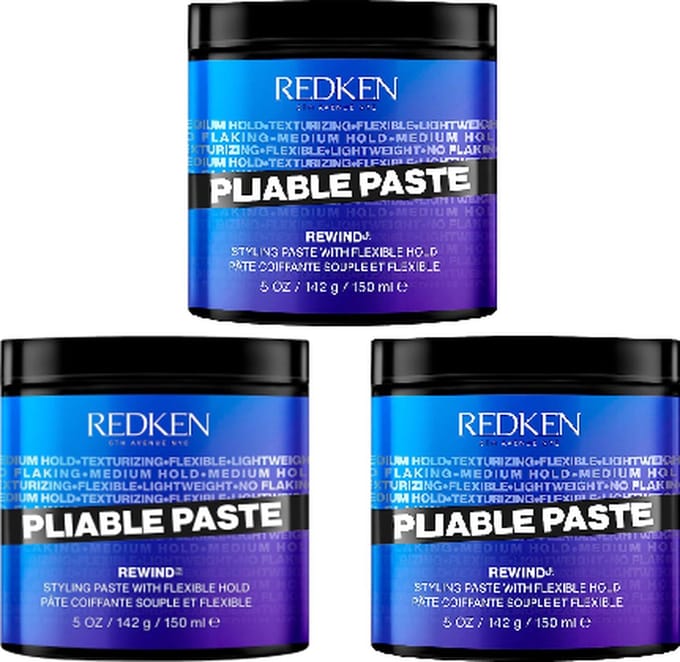 Redken - Rewind - Pliable Paste - Flexible Hold - voordeelverpakking - 3 x 150ml