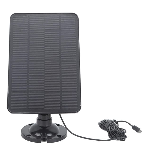 Camera Zonnepaneel Oplader 10W 5V Micro USB Zwart Zonne-oplaadpaneel voor Beveiligingscamera gray