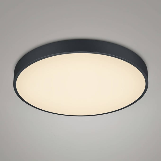 Trio Lighting LED plafondlamp Waco, CCT, Ø 49,5 cm, zwart mat