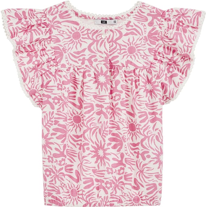 WE Fashion Meisjes blouse met ruches