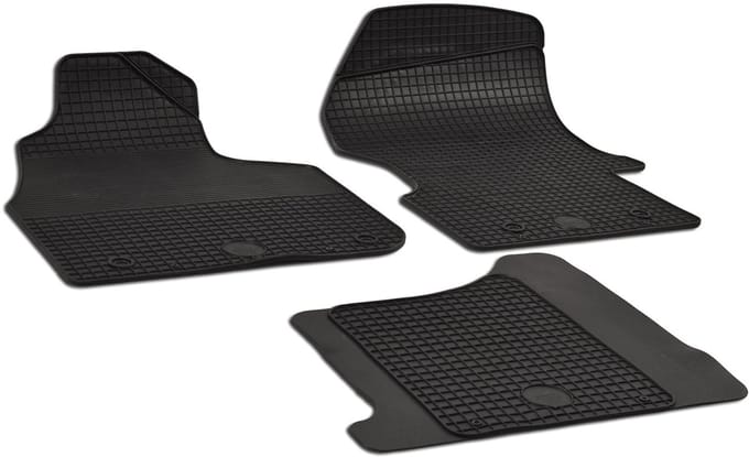 Automatten voor Mercedes SPRINTER W906 (2006-2018) en Volkswagen CRAFTER (2006-2016) - 3-delig - Rubber
