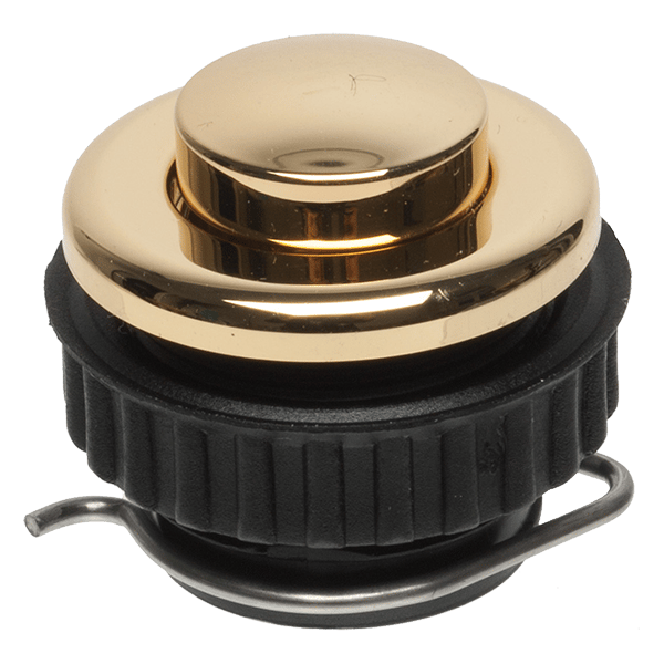 Grothe 62025 Belknop 1-voudig Goud 12 V/1,5 A