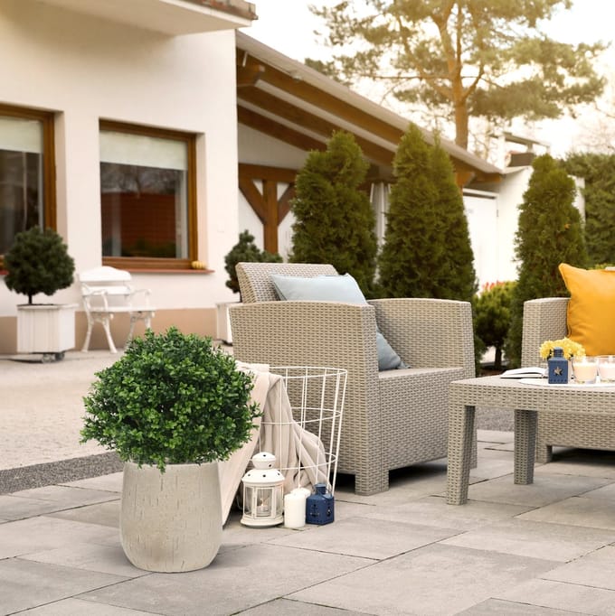 Buxus bol deluxe kunstplant N 40cm - UV bestendig