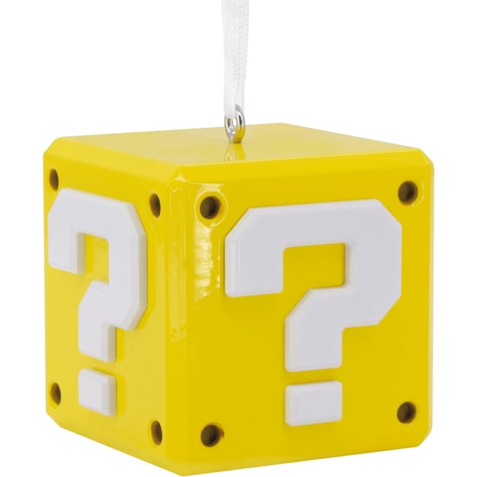 Hallmark Premium Collectable Super Mario - Question Mark ? Block Ornament