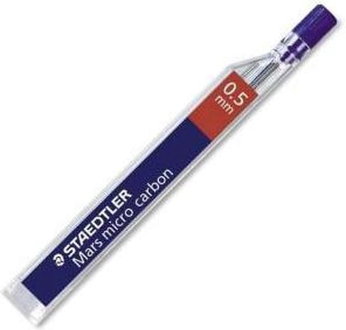 Staedtler Mech.pen.lead Mars micro0.5 3H 12 x 12 pcs