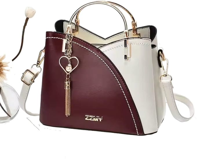 Luxe lederen handtas - Elegante schoudertas - Mode - Dames - Stijlvol - Casual