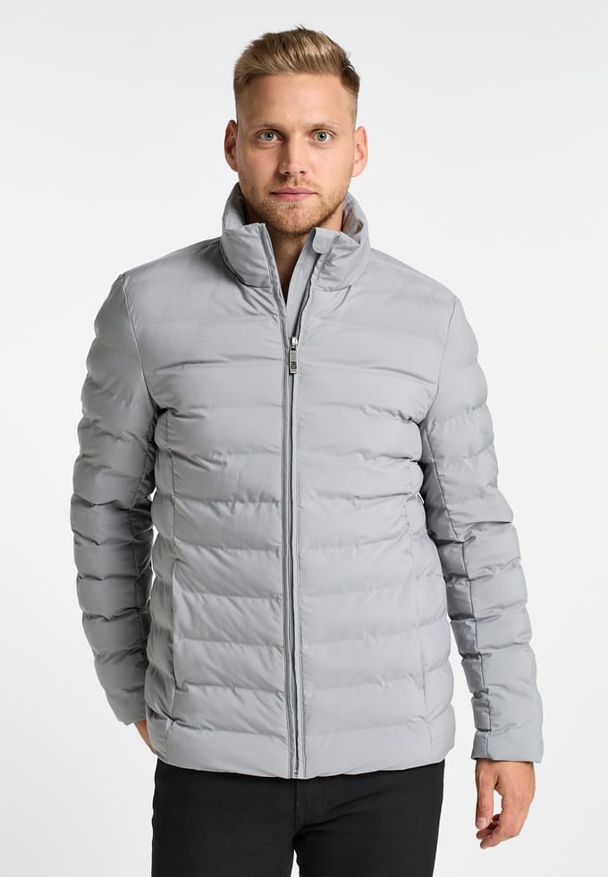 Mo Gewatteerd winterjack mimo Heren grijs