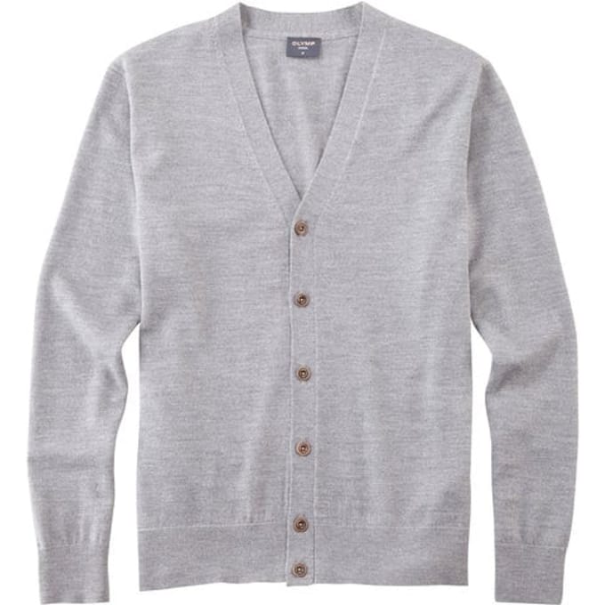Olymp Vest Wol Grijs - Maat M - Heren