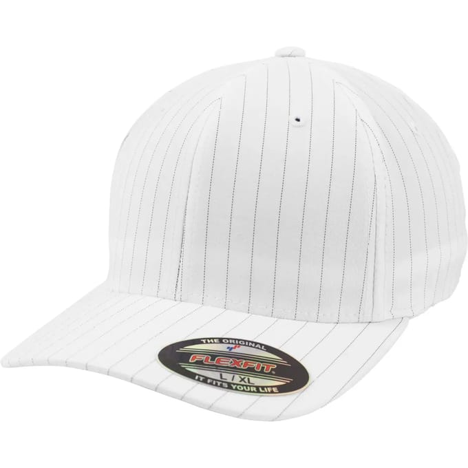 Urban Classics - Pinstripe Flexfit pet - L/XL - Wit