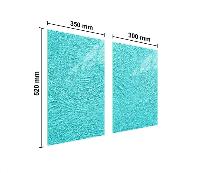 TMK ArtDeko - Glazen Beschermplaat - 65x52 cm - Veilig - Modern Ontwerp