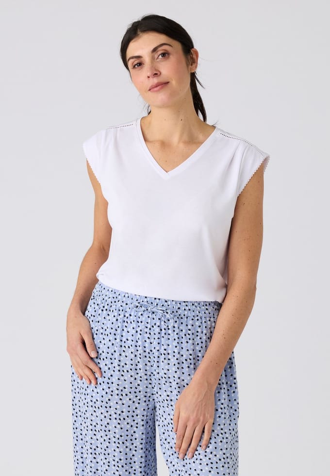 Damart - Top mouwloos Climatyl - Dames - Wit - S