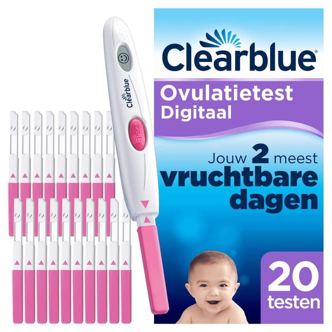 Clearblue Ovulatietest Set Digitaal - 1 digitale houder en 20 testen