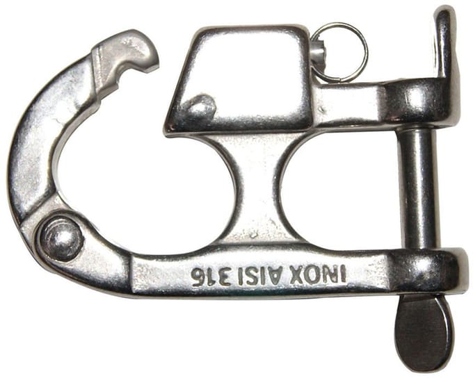 Oem Marine Waterski Karabijnhaak 1000kg Zilver 100 mm