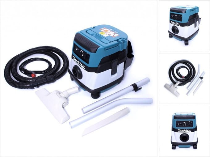 Makita DVC860LZ Hybride Nat- en Droogstofzuiger 2x18V / 230V Basic Body